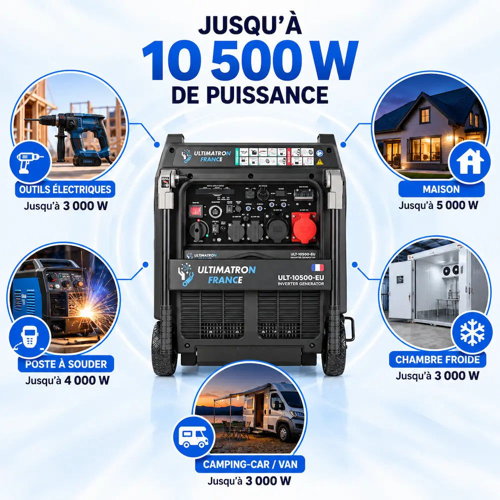 Groupe électrogène portable 10500W | ULT-10500-EU