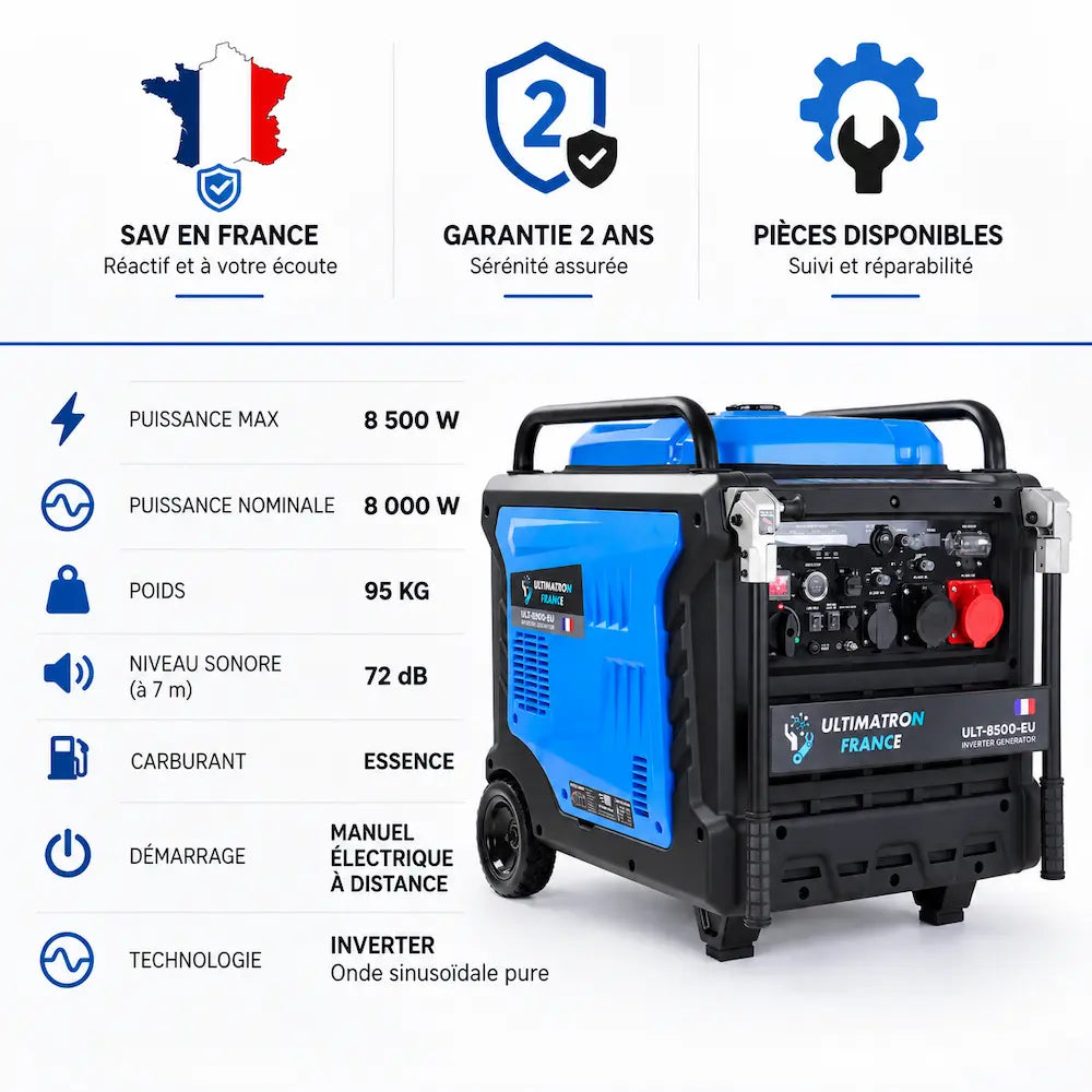Groupe électrogène Inverter 8500W | ULT-8500-EU