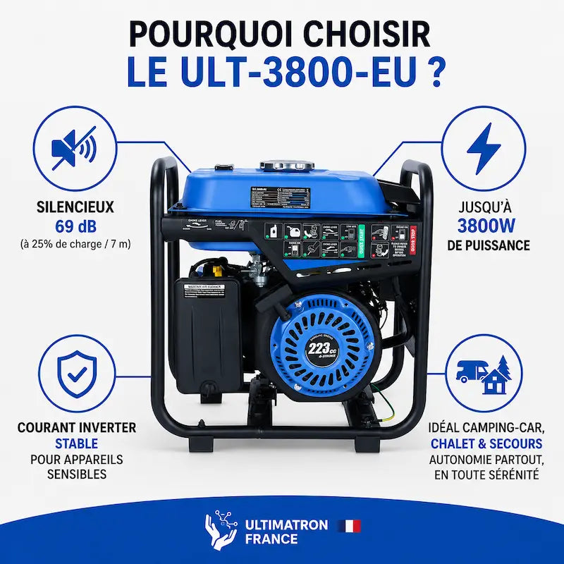 Groupe électrogène inverter 3800W