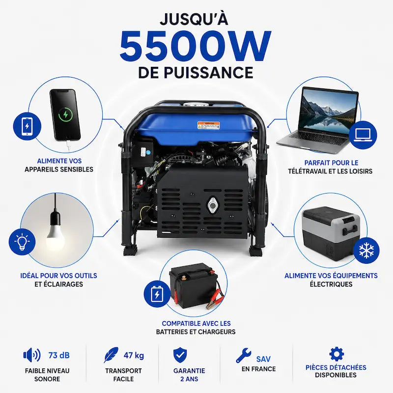 Groupe électrogène inverter 5500W