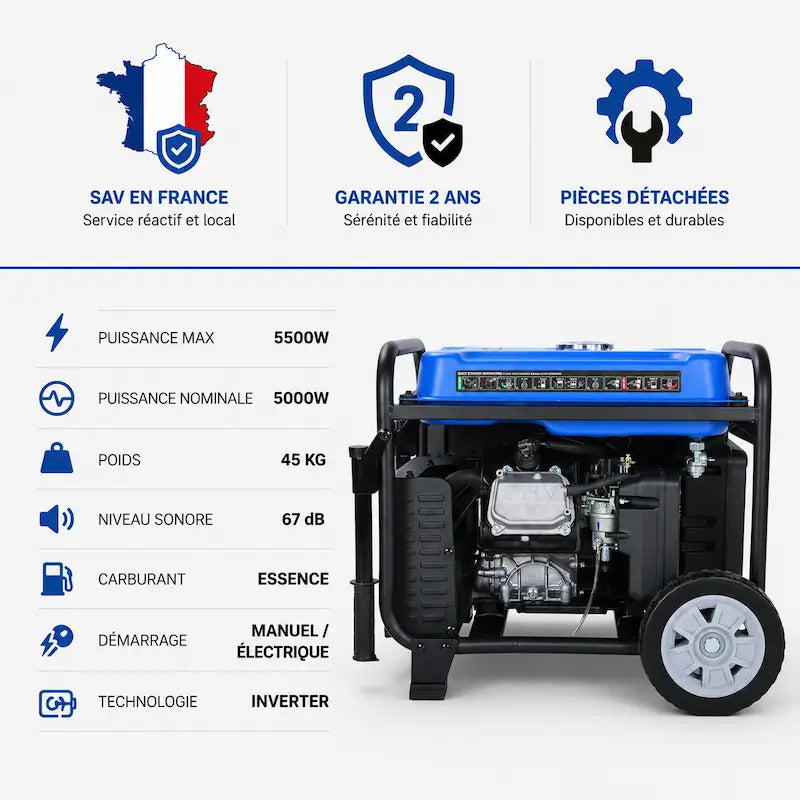 Groupe électrogène inverter 5500W