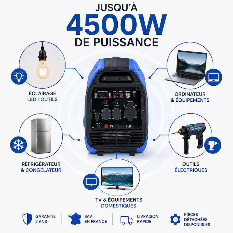 Groupe électrogène portable 4500W