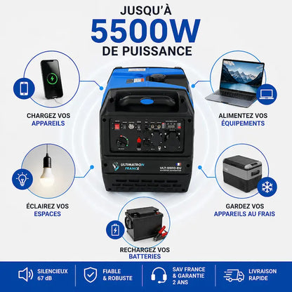 Groupe électrogène portable 5500W