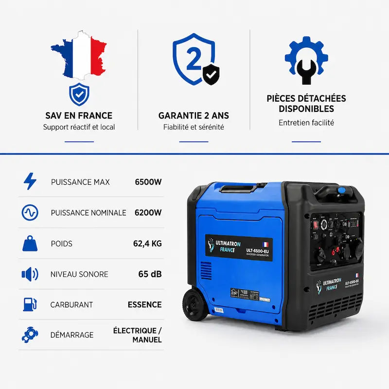 Groupe électrogène portable 6500W