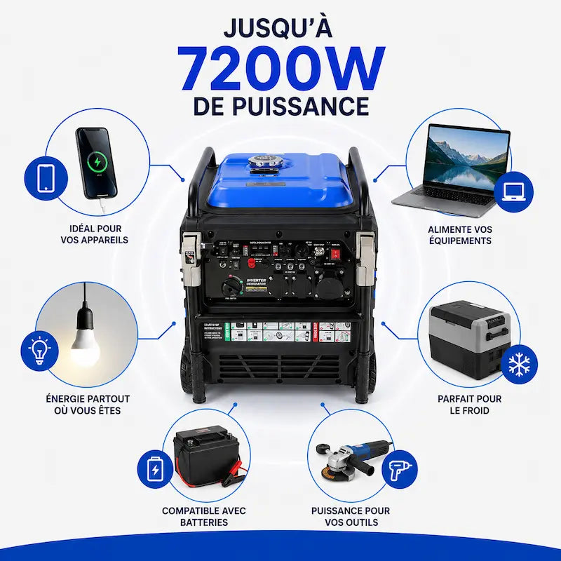 Groupe électrogène portable 7500W