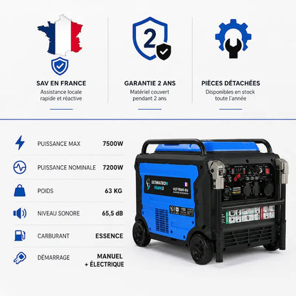 Groupe électrogène portable 7500W