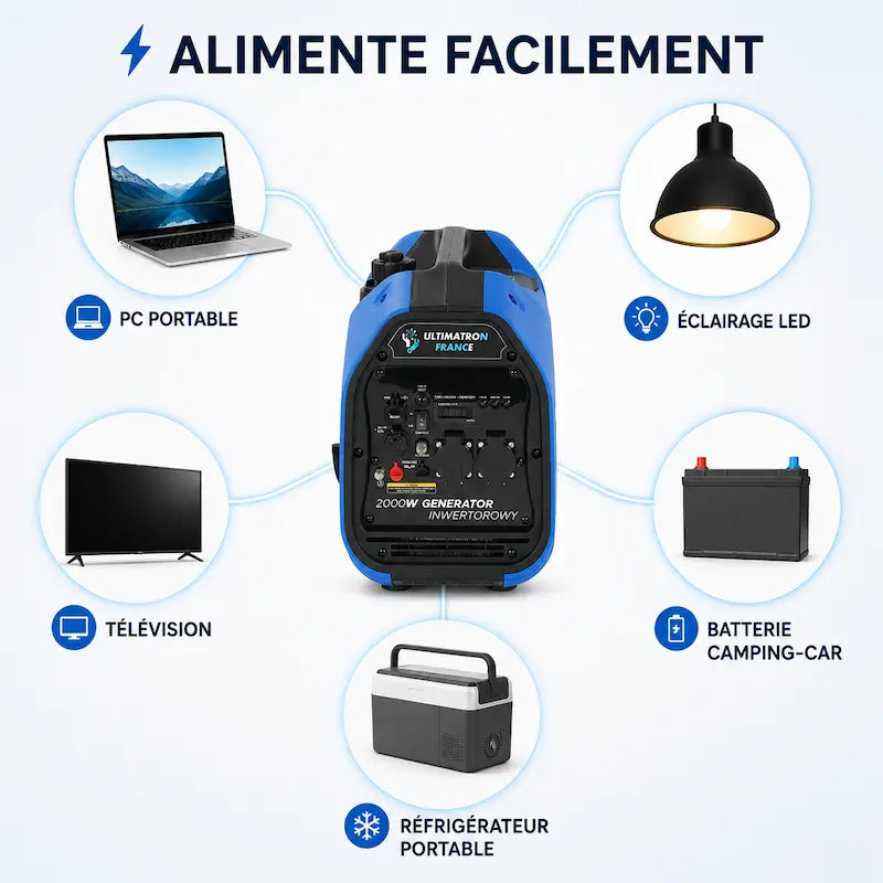 Groupe électrogène portable inverter 2000W