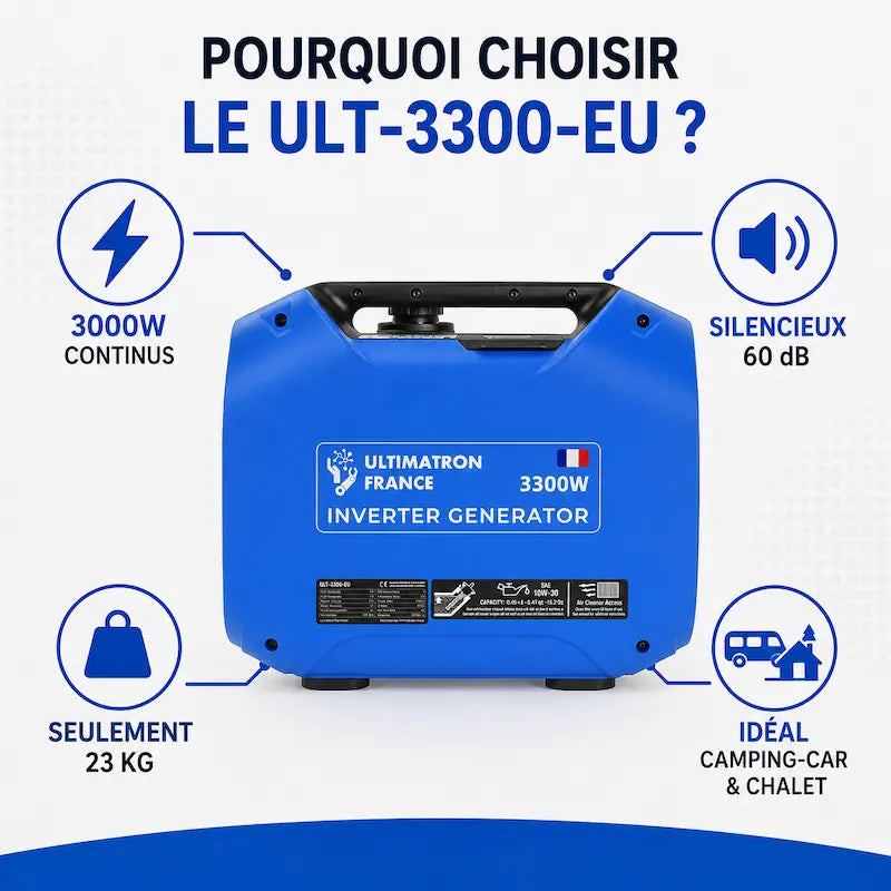 Groupe électrogène portable inverter 3300W